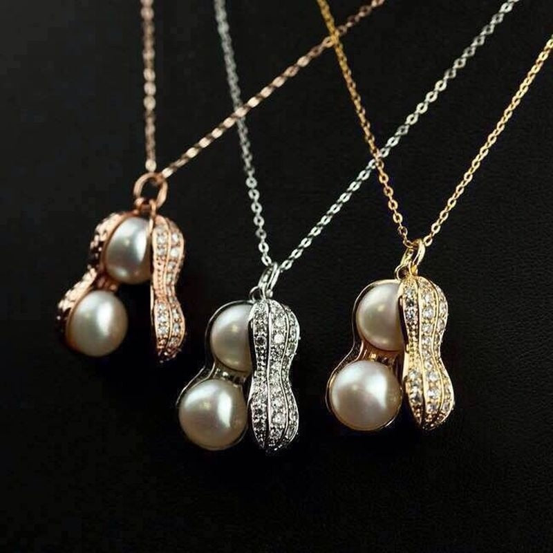 Chic Peanut Pendant Necklace
