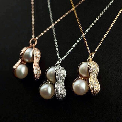 Chic Peanut Pendant Necklace