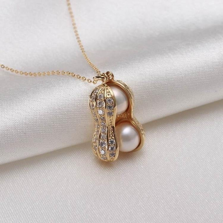 Chic Peanut Pendant Necklace