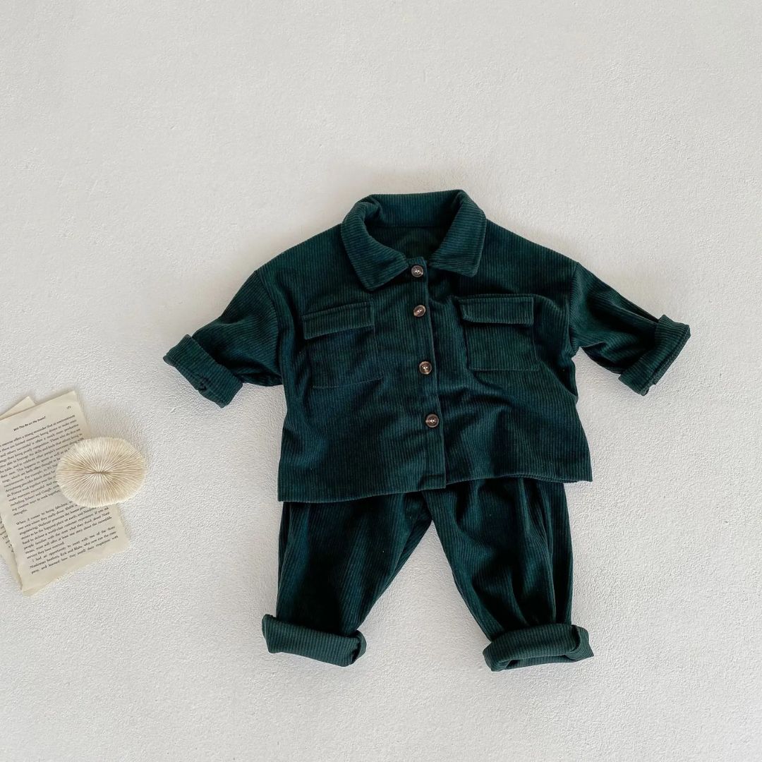 Children's Set Corduroy Comfortable Breathable