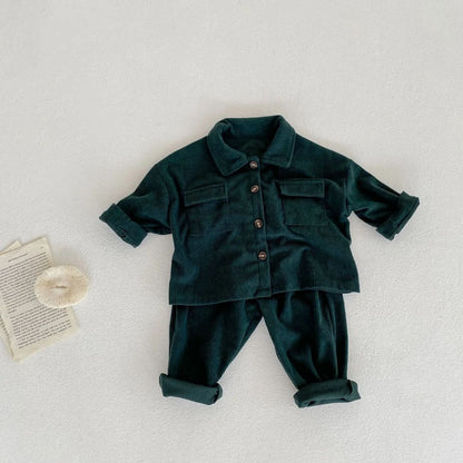 Children's Set Corduroy Comfortable Breathable