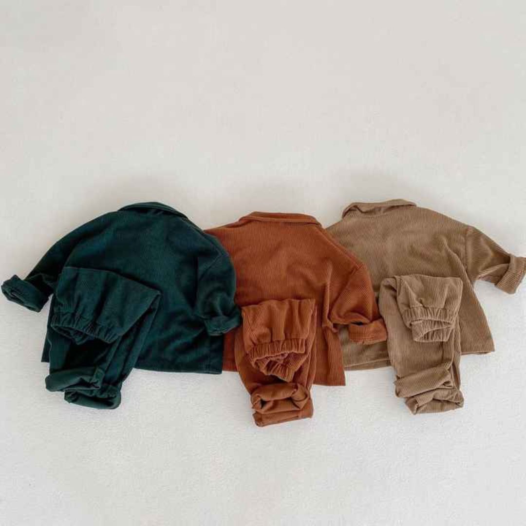Children's Set Corduroy Comfortable Breathable