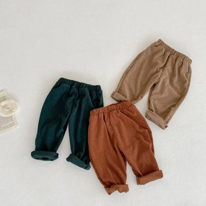Children's Set Corduroy Comfortable Breathable