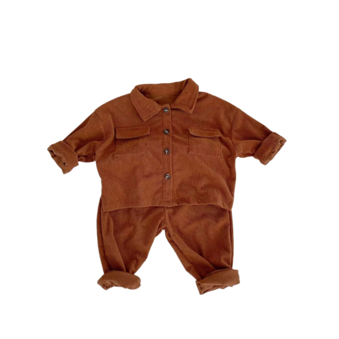 Children's Set Corduroy Comfortable Breathable