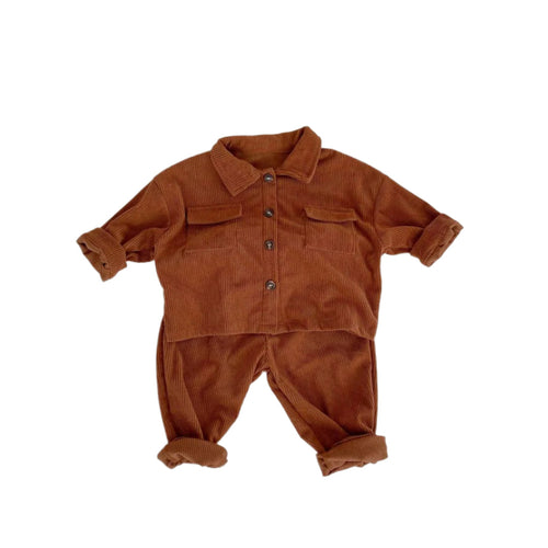 Children's Set Corduroy Comfortable Breathable