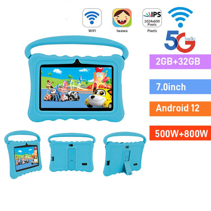 Children's Tablet 7 Inch Android 12 Educational 2GB RAM 32GB ROM