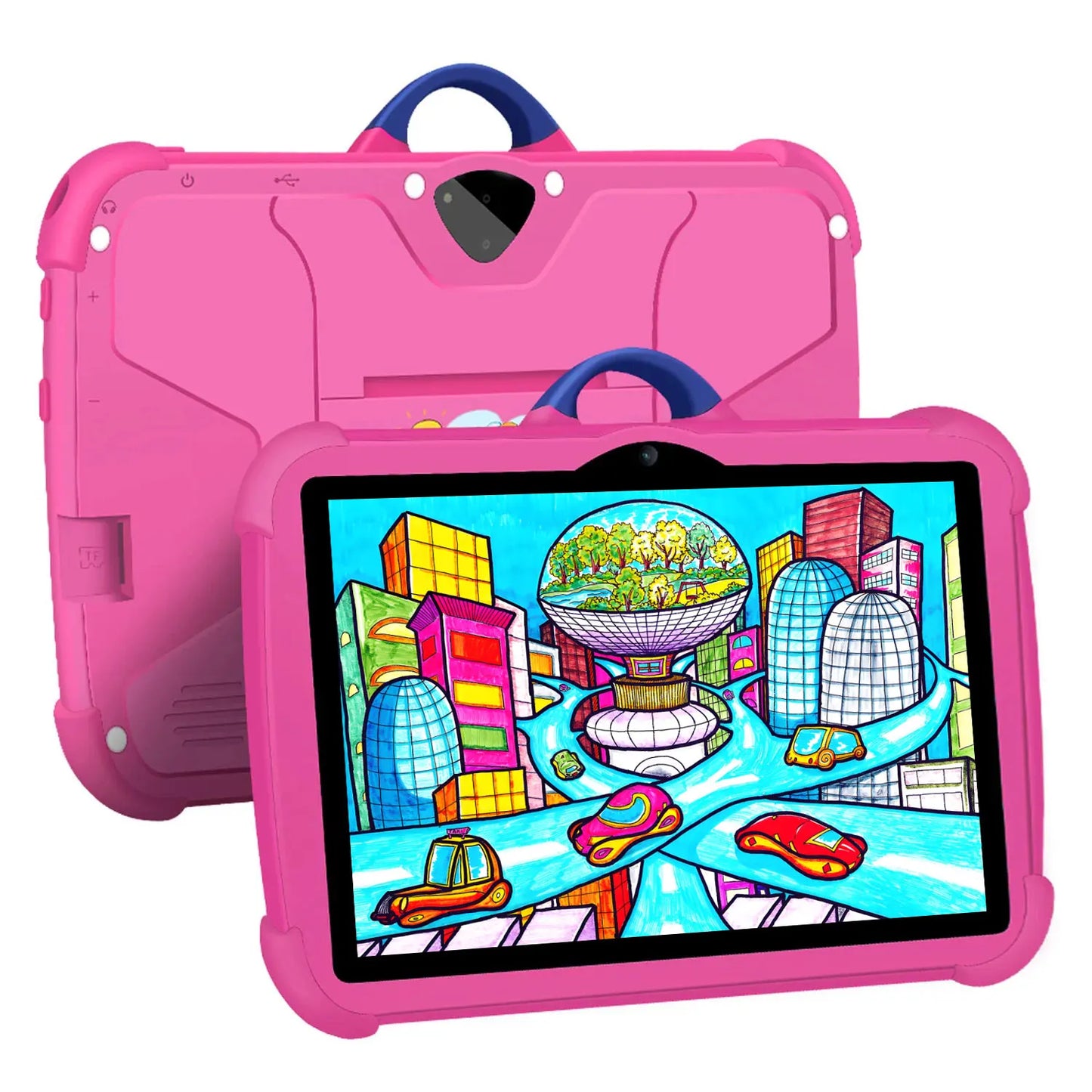 Children's Tablet 7.0 Inch Quad Core With Cartoon Pattern For Kids