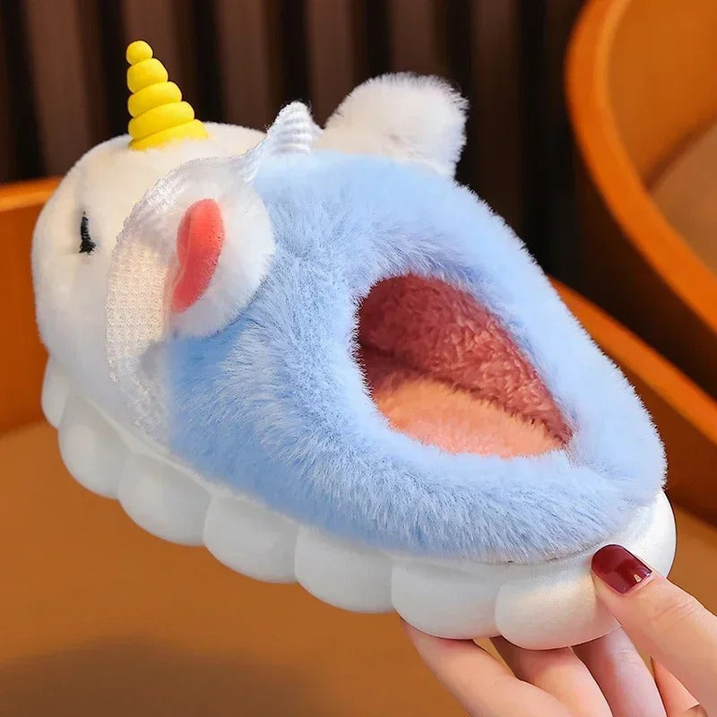 Children's Unicorn Plush Slippers