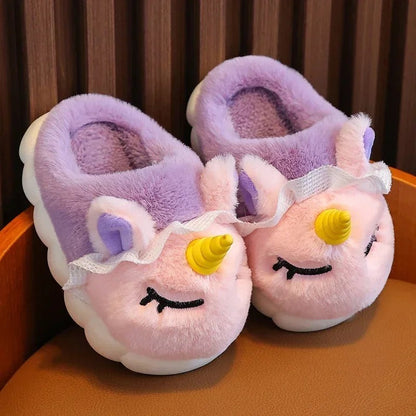Children's Unicorn Plush Slippers
