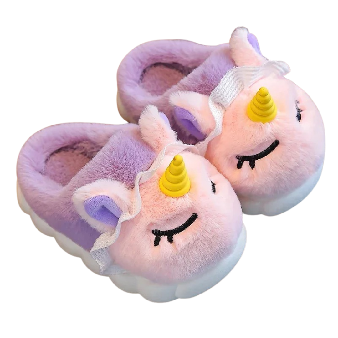 Children's Unicorn Plush Slippers
