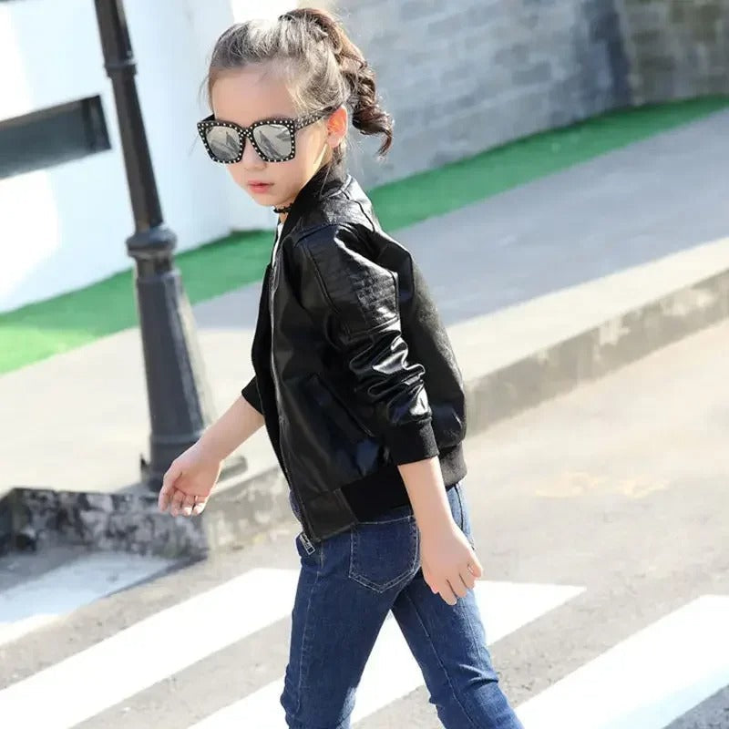Children's leather style jacket