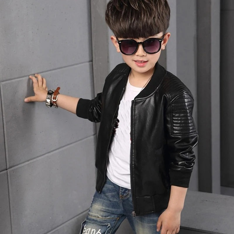 Children's leather style jacket