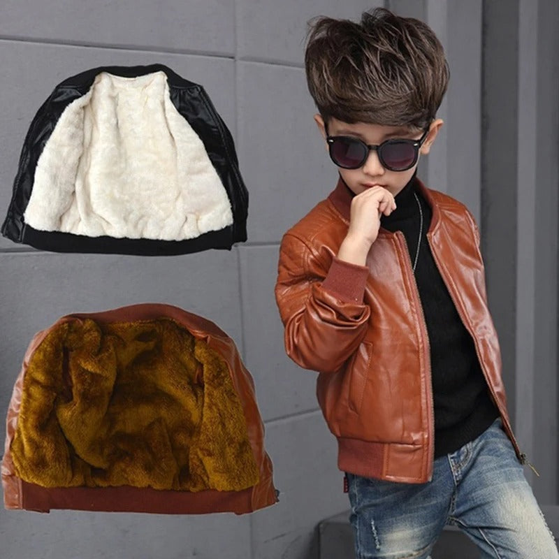 Children's leather style jacket