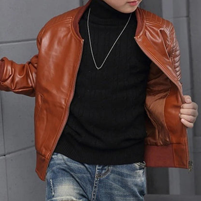 Children's leather style jacket