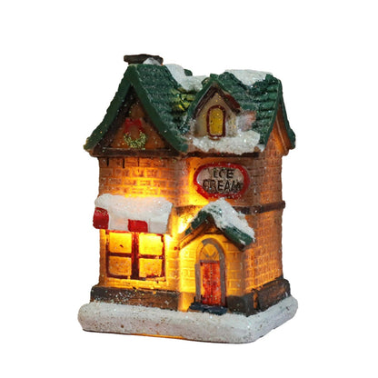 Christmas tableau Village houses