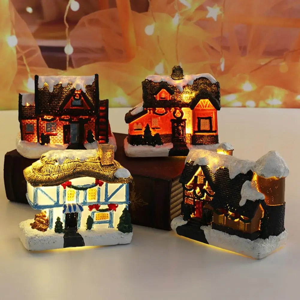 Christmas tableau Village houses