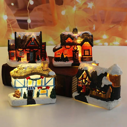 Christmas tableau Village houses