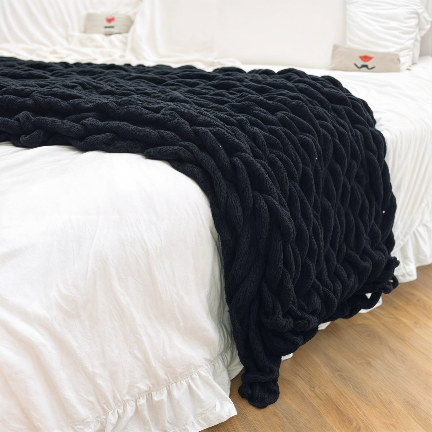 Chunky Knitted Style Blanket