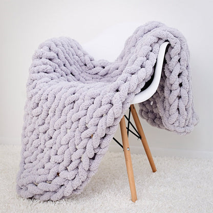 Chunky Knitted Style Blanket