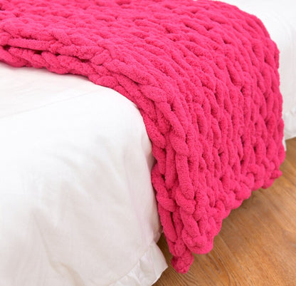 Chunky Knitted Style Blanket