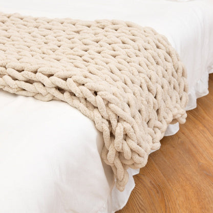 Chunky Knitted Style Blanket