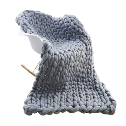 Chunky Knitted Style Blanket