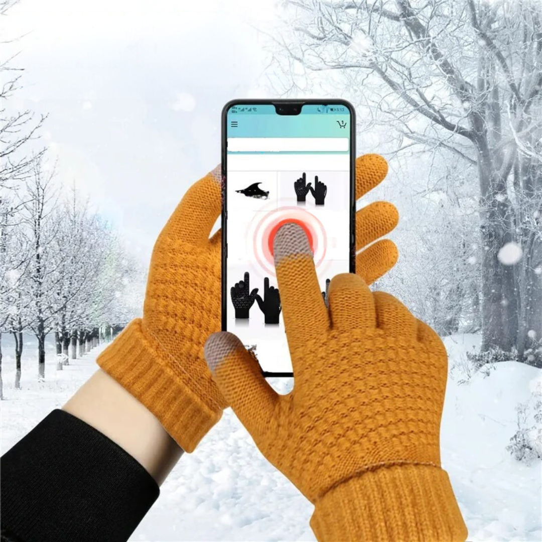 Classic Knitted Style Touchscreen Gloves