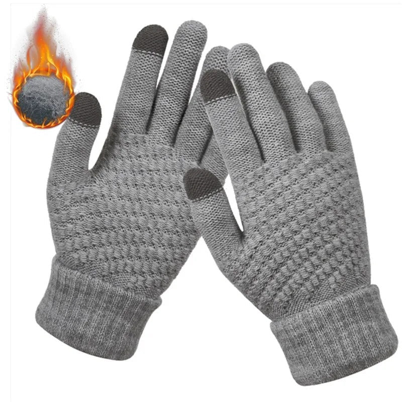 Classic Knitted Style Touchscreen Gloves