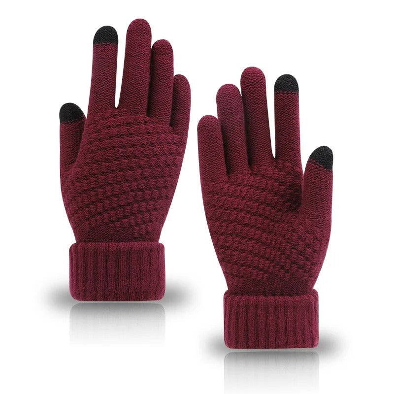 Classic Knitted Style Touchscreen Gloves