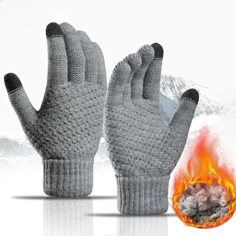 Classic Knitted Style Touchscreen Gloves