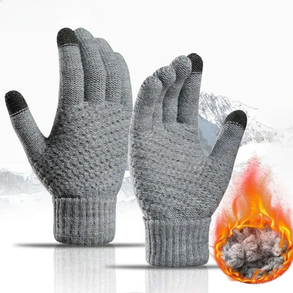 Classic Knitted Style Touchscreen Gloves