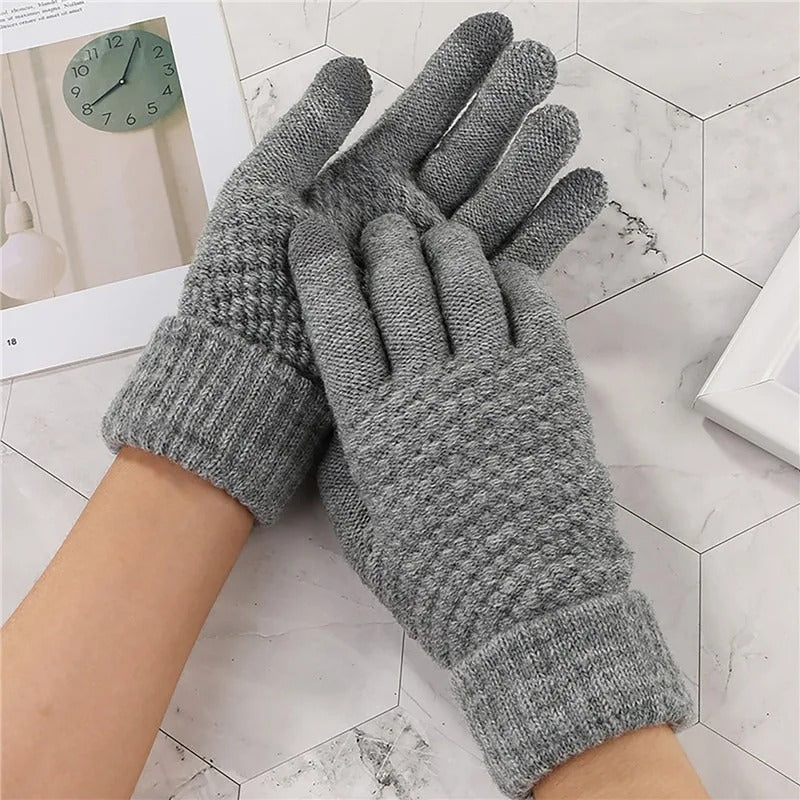 Classic Knitted Style Touchscreen Gloves