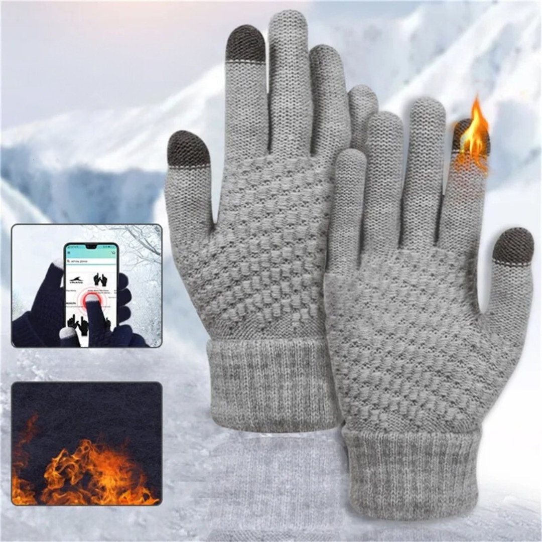 Classic Knitted Style Touchscreen Gloves