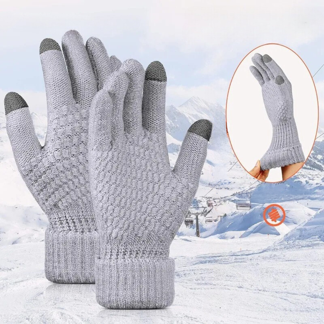 Classic Knitted Style Touchscreen Gloves