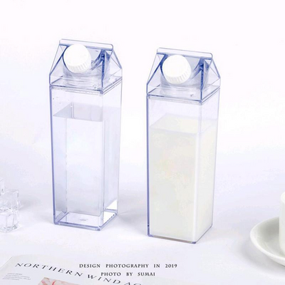 Clear water bottle