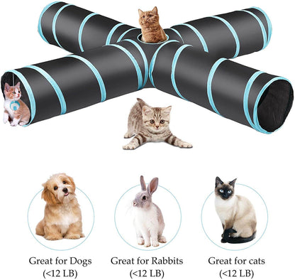 Collapsible cat tunnel