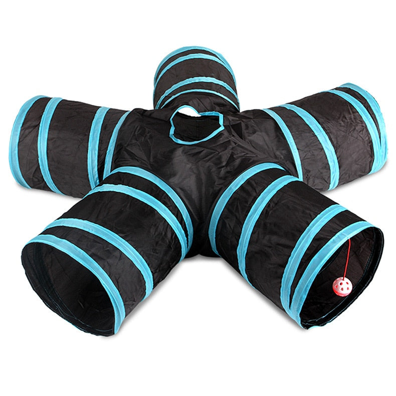 Collapsible cat tunnel