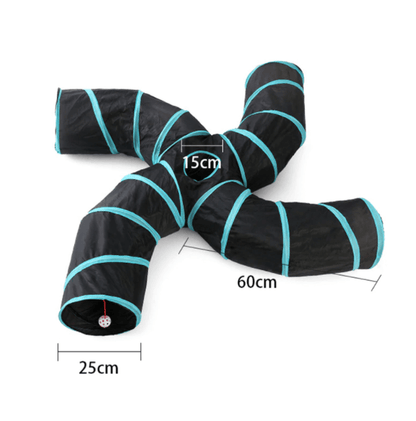 Collapsible cat tunnel