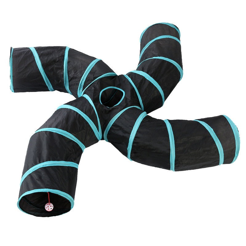 Collapsible cat tunnel