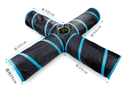 Collapsible cat tunnel