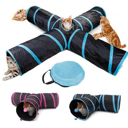 Collapsible cat tunnel