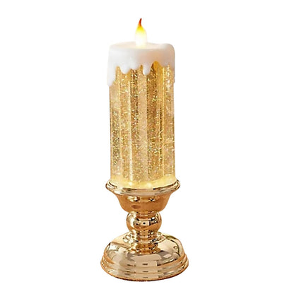 Colour-changing LED Water Candle with Glitter