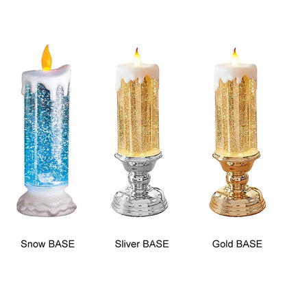 Colour-changing LED Water Candle with Glitter