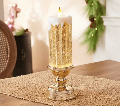 Colour-changing LED Water Candle with Glitter