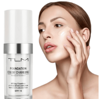 Colour-changing foundation