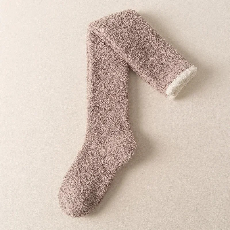 Coral Fleece Over-Knee High Socks