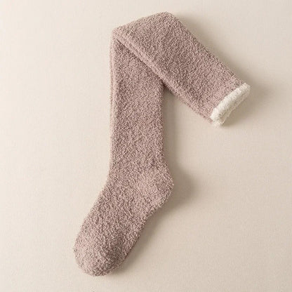 Coral Fleece Over-Knee High Socks