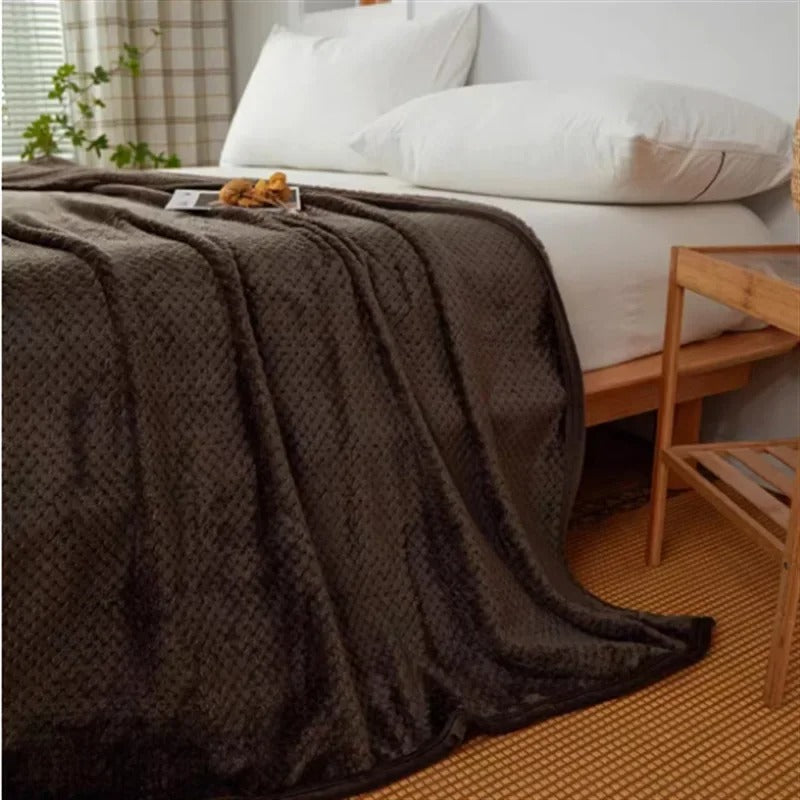 Coral velvet blanket