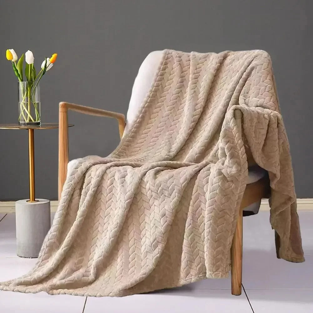 Coral velvet blanket