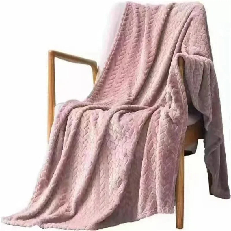 Coral velvet blanket